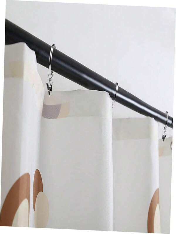 12pcs Silvery Metal Shower Curtain Clip Hooks, 3.0mm Diameter X 25mm Length, Bathroom Organizer For Shower Curtains, Towels, And Accessories, Easy Installation, Stylish And Functional Design, Bathroom Accessories | Sleek Metallic Finish | Metal Clips, Shower Curtain Accessories