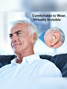 2pcs Rechargeable Hearing , Golden,Blue,Black, USB Charging, 36V Max , Battery 30mAh, Sound Earpieces Charging For Hearing Impaired(No Wireless Property) - Black - View 8