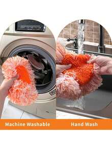 天花板拖把、墙面拖把、拖把替换垫、地板拖把布,适用于清洁地板、风扇、窗户、瓷砖、玻璃、汽车、客厅、浴室、厨房、宿舍、卧室、厨房清洁配件、秋季装饰、清洁用品、家居必备、浴室装饰及配件、家居用品、家居必需品 - 彩色 - 查看 6