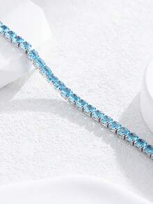 Vòng cổ trang trí Cubic Zirconia - Bạc - Xem 5
