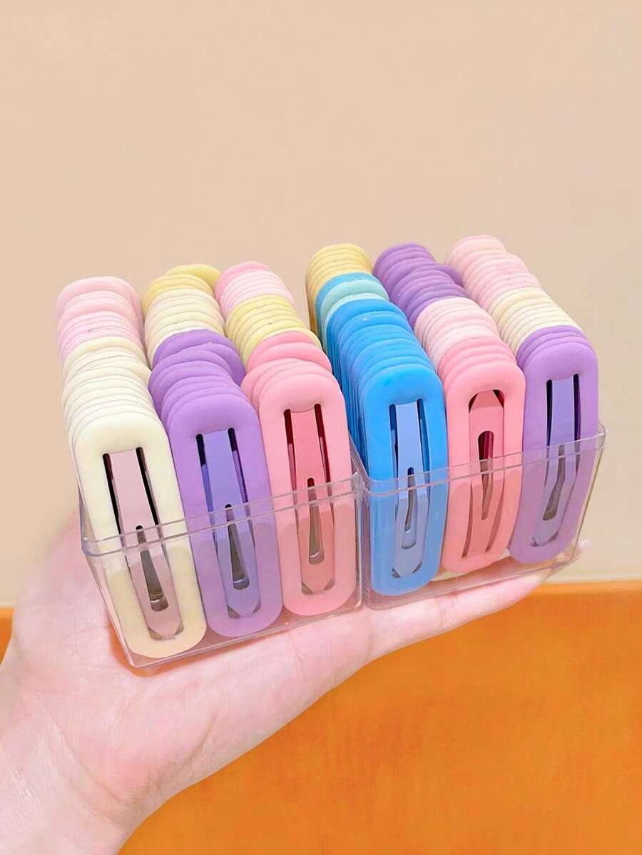 Bộ 24 kẹp tóc BB nhiều màu sắc, kẹp tóc mái dễ thương, kẹp tóc bên hông nhiều màu sắc, đáp ứng nhiều nhu cầu phối hợp, dễ dàng tạo thêm sức sống và vẻ ngọt ngào cho kiểu tóc - Phù hợp cho các bạn gái và phụ nữ, thích hợp cho các hoạt động hàng ngày, đi học, hẹn hò và nhiều dịp khác. Kẹp càng cua, kẹp tóc cài, kẹp tóc. - Nhiều màu - Xem 1