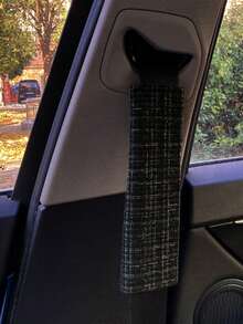 1 Stück Auto Sicherheitsgurt Schulterpolster Abdeckung, kariertes Muster, schützt den Nacken vor Scheuern, fördert die Dopaminausschüttung beim Fahren