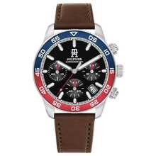 Đồng hồ bấm giờ Tommy Hilfiger TH85 dành cho nam, màu đen và nâu, vỏ thép không gỉ 41mm, khả năng chống nước 5 ATM, mã số 1792166 - Một cỡ - Xem 1