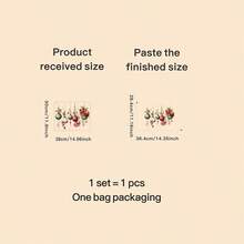 1 pieza Pegatina navideña para ventana - Adornos navideños con granada y bolas - Fácil de aplicar, decoración moderna para el hogar, sala de estar, balcón - Perfecto para decoración navideña, pegatinas autoadhesivas para ventanas, pegatinas navideñas para ventanas, papel para ventanas, pegatinas para ventanas, decoraciones navideñas, carteles para ventanas, regalo navideño