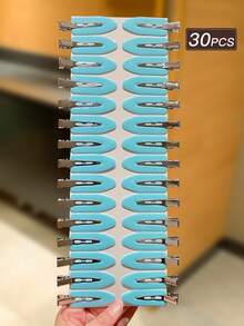 30pcs Blue Simple & Versatile Hair Clips, Alligator Hair Clips, Women Hair Accessories, Suitable For Daily Casual And Outdoor Wear, Hair Accessories, Women Accessories, Hair Slide, Hair Barrettes, Head Accessories, Hairpin - Blue - View 6