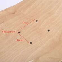 Maple Blank Double Concave Skateboards Natural Skate Deck Board 8inch 7-Layer - Beige - View 6