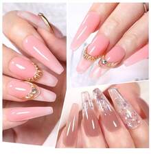 BORN PRETTY Nail Art Non-Sticky Extension Gel, Can Be Hand-Shaped For Glossy Nail Sculpting, Moldable UV Gel - 白色 - 查看 3