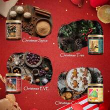 4 tipos de bloques de cera perfumada (6.8 oz), cubos de calentador de cera surtidos, bloques de cera de aceite esencial vegetal para aromaterapia, derretidos de cera perfumada de soja para calentadores de cera, decoraciones navideñas, regalos de Navidad