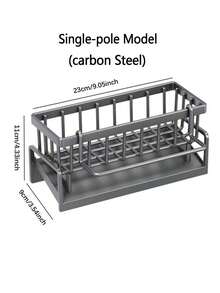 1pc Matte Grey No-Drill Hanging Sink Drain Rack - Auto-Drain Water Filtering Grid, Space-Saving Organizer For Kitchen Sink(Cloths/Sponges)/Laundry Tub/Bathroom Vanity, Waterproof Winter Kitchen/Bathroom Essential & Christmas Stocking Stuffer 2025anity Storage, Waterproof, With Automatic Water Filtering Function - Grey - View 13