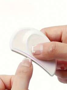 1/2pcs Professional Stainless Steel Curved Nail File - Crescent Design Metal Nail Buffer, Portable Mini Nail File, Beauty & Manicure Tool - Multicolor - View 3