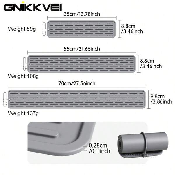 Foldable Kitchen Silicone Faucet Mat,Drip Protection Pads,Faucet Water Catcher Mat,Sink Drain Pad Waterproof Non-Slip Bathroom Gadget,Sink Sponge Drain Mat Countertop Protector