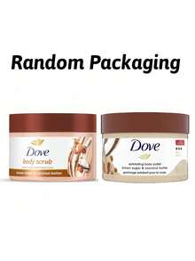 DOVE身体磨砂膏，温和去角质，深层清洁，提亮肤色，平滑肤质，改善粗糙，蕴含红糖和椰子油，天然去角质颗粒，保湿成分多1/4 - 棕色 (黑糖) - 查看 9