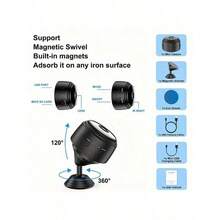 Wireless Surveillance Camera - Indoor/Outdoor Wireless Monitoring, Car Camera, Real-Time Motion Detection, Voice Assistant Compatible, Real-Time Holiday Monitoring And Home Security, 1080P Wireless Security Camera, Night Vision, Motion Detection. - 1pcs - View 5