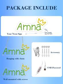 لافتة نيون مخصصة بالاسم، ديكور جداري شخصي، ديكور حفل زفاف، لافتة نيون باسم، لافتة نيون LED للمراهقين، هدايا شخصية، ديكور غرفة النوم، ديكور المنزل إضاءة LED USB، هدية عيد ميلاد، أعطها له أو لها، يوم الشباب، عيد الأب، حفل التخرج، حفل الزفاف، غرفة المعيشة بالمنزل، غرفة النوم، المكتب