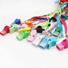 1-3pcs ABS Plastic 124dB Loud Whistle, High Frequency Emergency Survival Whistle, Suitable For Basketball, Football, Volleyball Referee, Bright Color Options, Lightweight Durable Plastic Whistle, High Volume Emergency Whistle, Suitable For Referees And Coaches Year-Round