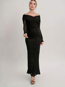 Sexy & Elegant European Style Sleeveless Mesh Dress