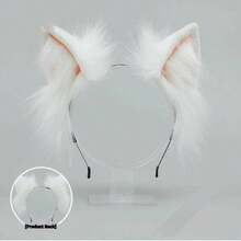 可调节猫耳发箍，可爱狐狸耳头饰，洛丽塔角色扮演头饰，蓬松日式发饰，JK角色扮演发箍 - 彩色 - 查看 21