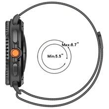 Correa de bucle milanés magnético de acero inoxidable de 46 mm/44 mm/40 mm compatible con Samsung Galaxy Watch 8 Classic - Plateado - Ver 8