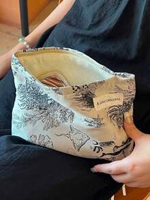 Nécessaire portátil, nécessaire de viagem, nécessaire fofa, nécessaire feminina de grande capacidade, nécessaire com abertura ampla, itens essenciais para viagem, acessórios de higiene pessoal, pincéis, presentes de Natal, estojo, viagem, presentes para mulheres, item essencial de viagem feminino, estojo, carteira/bolsa pequena, organizador de maquiagem, estojo, porta-pincéis, mini estojo, estojo de grande capacidade, presentes para mulheres, presentes de Natal, ideias de presentes para mulheres