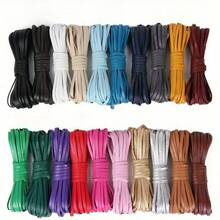 5m/sac 4mm imitație de piele frânghie colier frânghie mâner margine bandă curea accesorii de cusut, DIY presat piele frânghie PU moale curea de ceas colier fir frânghie legare frânghie accesorii de uz casnic