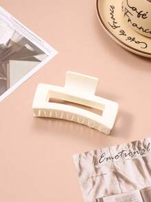 1 pieza Clip de garra cuadrado de moda para mujer, accesorio de cabello para moño medio, elegante y versátil, pinza de cabello de invierno