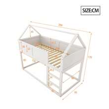 Estruturas de cama infantil, cabeceiras e peseiras