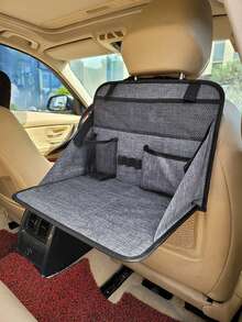 1pc Car Seat Back Storage Bag - Dark Grey - View 7