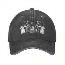 Le Mort Tarot Card Cowboy Hat - Sun Protection Boonie Hat With Intricate Design, Military DulCap For Men & Women, Mixed Colors, Hand Wash Or Dry Clean, Unique Gift Idea, Stylish Headwear, Durable Headgear - 自然的 - 查看 3