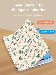 Christmas Berry Pattern Tablet Case, Compatible With IPad 9.7/10.2/10.5/10.9/12.9/Pro 11, 10th Generation, Compatible With Samsung Galaxy Tab S6 Lite 10.4-Inch, Compatible With Kindle Paperwhite 12th Gen 2024, Kindle (11th Generation) 2022 Version, Kobo Clara Bw, Soft Fall Protection, Intelligent Standing/Automatic Wake-Up/Sleep, Christmas/Christmas Gifts/Holiday Gifts