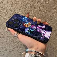 D-Demon Akaza S-Slayer Phone Case Cover Compatible With  17,16,15,14,13,12,Pro,Max,Plus,E,SE4,Air,Mini Black Soft Box, Cover Compatible With  17 Case,  17 Pro Case,  17 Pro Max Case