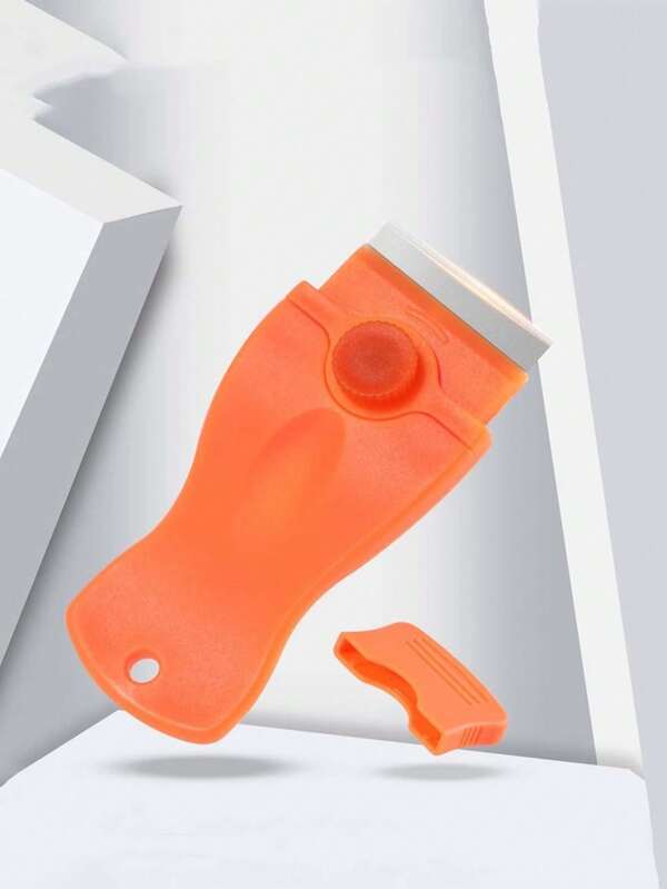 Portable Multifunction Cleaning Scraper Stainless Steel Adhesive Wall Cleaning Scraper With Protective Cover Cleaning Tool For Removing Stickers And Labels For Kitchen Bathroom Bedroom Home Decor Fall Decor Household Supplies Kitchen Accessories Kitchen Items