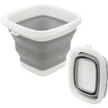 Premium Collapsible Plastic Bucket 5L 1.32 Gallon Buckets Soft Waterpot Square Tub, Space Saving Bucket Car Wash, Outdoor Fishing, Food Jug, Dog Bowls - 5L - View 2