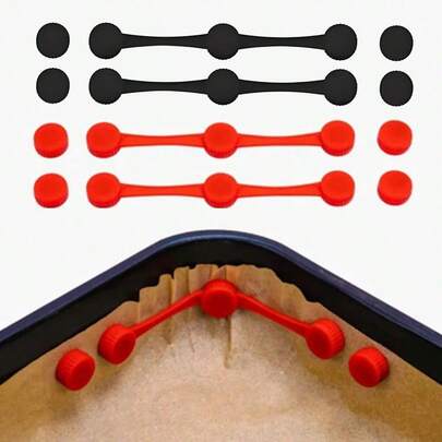 9/6/3 hittebestendige siliconen magnetische clips voor airfryers - herbruikbare antiaanbak magnetische ringen met bakpapier om aanbranden en voedselresten te voorkomen, compatibel met alle modellen ijzeren manden. Airfryer accessoires, keukenapparatuur, moderne keukenbenodigdheden, keukengereedschap, airfryer machine, airfryer deksel, airfryer vorm, keukenaccessoires