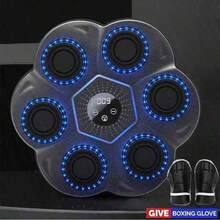 Bluetooth Music Boxing Machine, Interactive Boxing Trainer With Punching Gloves, Wall-Mounted Smart Boxing Equipment For Adults