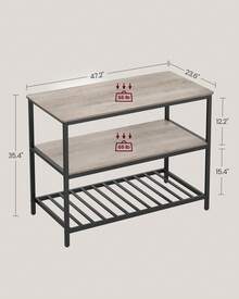 VASAGLE Baker's Racks - Greige-black - View 4