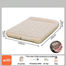 全新充气床垫内置泵自充气垫户外帐篷充气床双人睡垫适用于露营或室内 - 彩色 - 查看 13