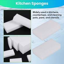 30x Magic Cleaning Sponge Eraser Melamine Cleaner Multifunction White - Multicolor - View 6