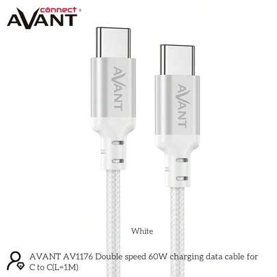 Câble Avant Connect 1 m PD 60 W USB A - USB C - Charge rapide - Tressé