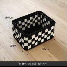 1 Stück/2 Stück/3 Stück Filz Aufbewahrungsboxen, koreanisches Design, beliebter Aufbewahrungsorganizer, geeignet für dSchulanfangule, Heimdekoration, große Kapazität für Kleidung, Spielsachen, Bücher, zufälliger Stil Lieferung