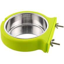 Guardians Stainless Steel Dog Bowl Removable Water Pets Cage Coop Cup Large Cat Puppy Birds Bowl with Bolt Holder(Pequeño Verde) - Tipo 5 - Ver 2