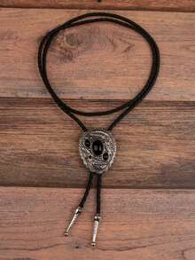 1pc Fashionable Bolo Tie, Adjustable Western Cowboy Bolo Rope Necklace Chain Accessory