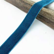 5 Yards X 20mm Colorful Single-Sided Flocked Ribbon, Flocked Ribbon For Bows, Gift Wrapping - 20mm Wide - View 25