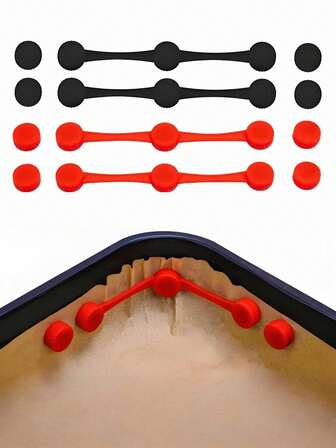 9pcs/6pcs/3pcs Heat-Resistant Silicone Magnetic Clips For Air Fryers - Reusable Non-Stick Magnetic Rings With Parchment Paper Lining To Prevent Burns And Food Residue, Compatible With All Iron Basket Models. Air Fryer Accessories, Kitchen Appliances, Modern Kitchen Supplies, Kitchen Tools, Air Fryer Machine, Air Fryer Lid, Air Fryer Shape, Kitchen Accessories