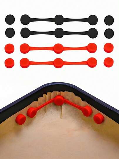 9pcs/6pcs/3pcs Heat-Resistant Silicone Magnetic Clips For Air Fryers - Reusable Non-Stick Magnetic Rings With Parchment Paper Lining To Prevent Burns And Food Residue, Compatible With All Iron Basket Models. Air Fryer Accessories, Kitchen Appliances, Modern Kitchen Supplies, Kitchen Tools, Air Fryer Machine, Air Fryer Lid, Air Fryer Shape, Kitchen Accessories