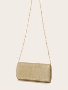 LETODE Glitter Elegant Envelope Clutch Clutch Women Evening Bridal Wedding Purse For Women Prom With Detachable Metal Chain For Wedding And Party Clutch For Ladies Bag Versatile Handheld Bag Cocktail Party Wedding New Wallet Banquet Bag - Gold - View 5