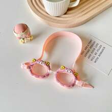 儿童卡通彩色透明大框游泳镜，防雾游泳池沙滩冲浪水上护目镜/眼镜，男女通用 - 彩色 - 查看 16