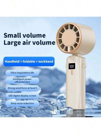 Battery Capacity:1200mAh New Model Portable Handheld Fan: Ultra-High Speed, Quiet Operation, Ideal Gift For Girls. This Handheld Fan Features Long Battery Life, Ultra-High Speed, Powerful Airflow (Like A Small Wind Cannon), Compact Size, Easy To Carry, Perfect For Students To Use In Class With Quiet Performance.