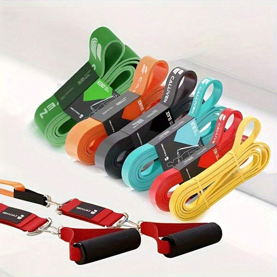 Fasce di resistenza per fitness, bande di assistenza per allenamento di forza per uomini e donne, bande elastiche per trazioni, stretching, allenamento