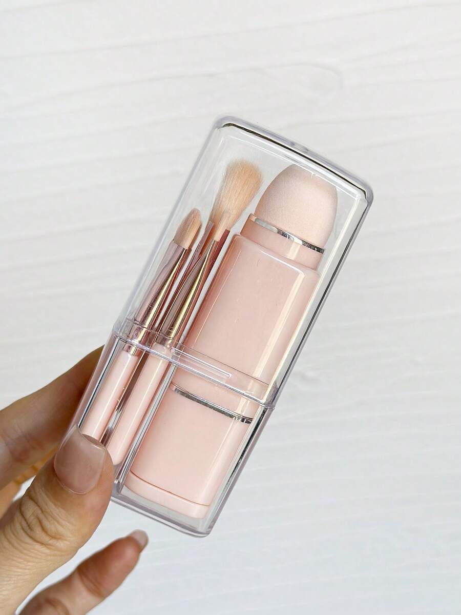 8pcs Portable Makeup Brush Set, Eye & Face Cosmetic Brushes, Makeup Tools - Multicolor - View 1