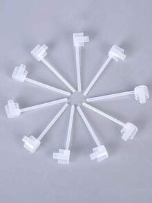 30 st. kosmetikapumpdispenser, parfymverktyg, parfymförångare, påfyllningsbart flaskverktyg, klämverktyg för 5 ml parfymprovtagning, stor flaskseparator, elegant transparent design | Hypoallergeniskt material - Multifärgad - Visa 7